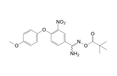 4-(p-methoxyphenoxy)-3-nitro-O-pivaloylbenzamidoxime
