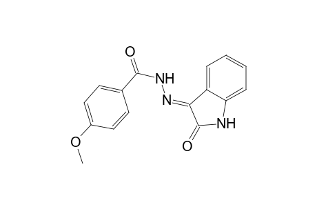 4-Methoxy-N'-[(3E)-2-oxo-1,2-dihydro-3H-indol-3-ylidene]benzohydrazide