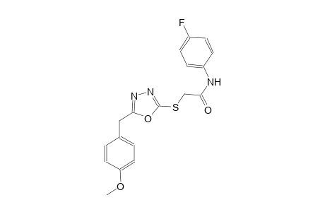 N-(4-fluorophenyl)-2-{[5-(4-methoxybenzyl)-1,3,4-oxadiazol-2-yl]sulfanyl}acetamide