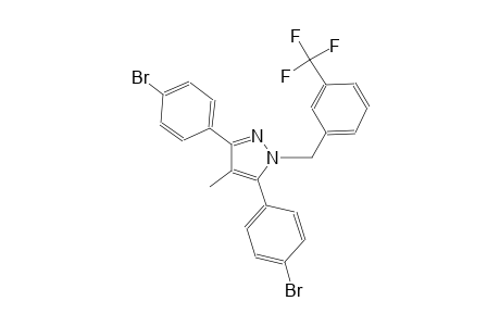3,5-bis(4-bromophenyl)-4-methyl-1-[3-(trifluoromethyl)benzyl]-1H-pyrazole