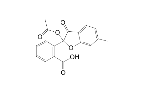 2-(2-acetoxy-6-methyl-3-oxo-2,3-dihydrobenzofuran-2-yl)benzoic acid