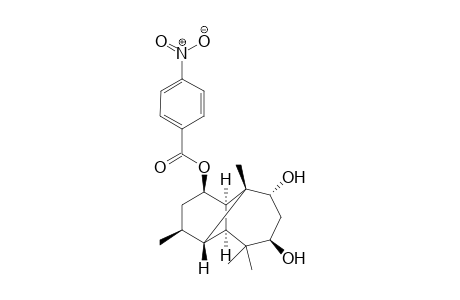 (1R,3S,4S,5S,7R,9R,10R,11R)-7,9-Dihydroxy-1-p-nitrobenzoyloxylongipinane