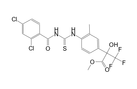 2-[4-[(2,4-dichlorobenzoyl)thiocarbamoylamino]-3-methyl-phenyl]-3,3,3-trifluoro-2-hydroxy-propionic acid methyl ester