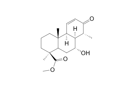 1-Phenanthrenecarboxylic acid, 1,2,3,4,4a,4b,7,8,8a,9,10,10a-dodecahydro-9-hydroxy-1,4a,8-trimethyl-7-oxo-, methyl ester, [1R-(1.alpha.,4a.beta.,4b.alpha.,8.alpha.,8a.alpha.,9.alpha.,10a.alp ha.)]-