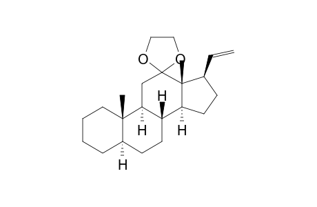 Pregn-20-en-12-one,cyclic 1,2-ethanediyl acetal, (5.alpha.)-