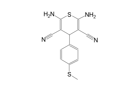 4H-thiopyran-3,5-dicarbonitrile, 2,6-diamino-4-[4-(methylthio)phenyl]-