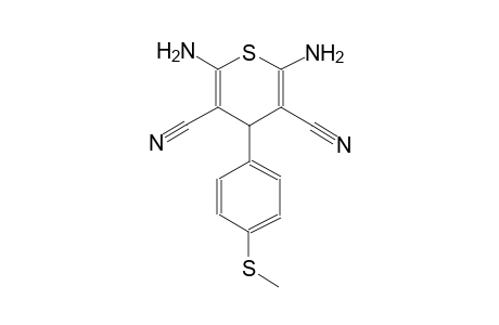 4H-thiopyran-3,5-dicarbonitrile, 2,6-diamino-4-[4-(methylthio)phenyl]-