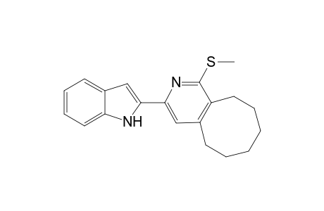 3-(Indol-2-yl)-1-methylthio-5,6,7,8,9,10-hexahydrocycloocta[c]pyridine