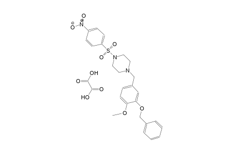 1-(3-(benzyloxy)-4-methoxybenzyl)-4-((4-nitrophenyl)sulfonyl)piperazine oxalate