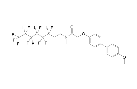 N-Methyl-N-[2'-(perfluorohexyl)ethyl]-2-(4'"-methoxy-1",1'"-biphenyl-4"-yl)oxy]acetamide