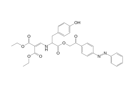 4'-Phenylazophenacyl N-[2",2"-bis(ethoxycarbonyl)vinylamino}-2-(p-hydroxybenzyl)acetate