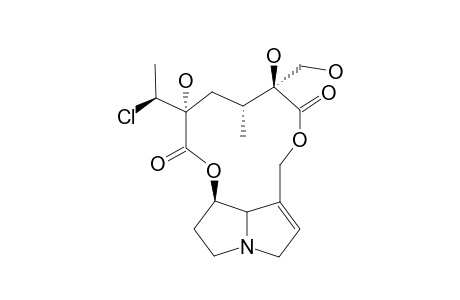 18-HYDROXYJACONINE;20-CHLORO-15,20-DIHYDRO-12,15,18-TRIHYDROXYSENECIONAN-11,16-DIONE