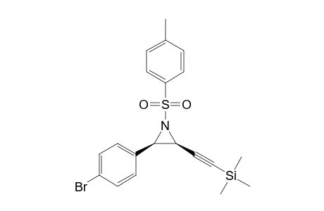 cis-N-Tosyl-3-(p-bromophenyl)-2-(.beta.-(trimethylsilyl)acetylenyl)aziridine