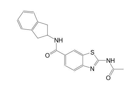 6-benzothiazolecarboxamide, 2-(acetylamino)-N-(2,3-dihydro-1H-inden-2-yl)-