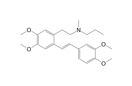 2-[2-[(E)-2-(3,4-dimethoxyphenyl)vinyl]-4,5-dimethoxy-phenyl]ethyl-methyl-propyl-amine