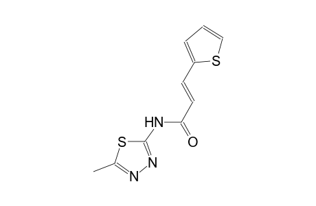 (2E)-N-(5-methyl-1,3,4-thiadiazol-2-yl)-3-(2-thienyl)-2-propenamide