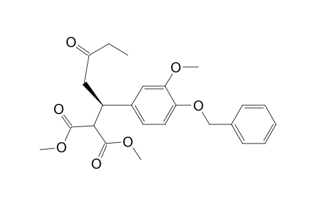 dimethyl(R)-(-)-2-(4-benzyloxy-3-methoxyphenyl)-4-oxo-1,1-hexanedicarboxylate