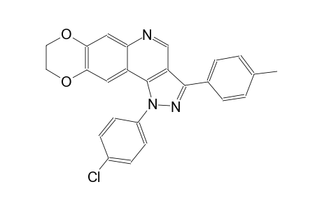 1-(4-chlorophenyl)-3-(4-methylphenyl)-8,9-dihydro-1H-[1,4]dioxino[2,3-g]pyrazolo[4,3-c]quinoline