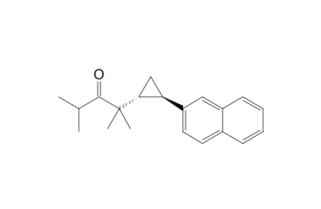 trans 2-(2-(naphthalen-2-yl)cyclopropyl)-2,4-dimethylpentan-3-one