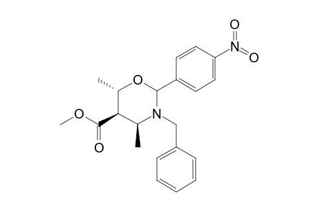 4,5-cis-5,6-trans-5-(Methoxycarbonyl)-4,6-dimethyl-2-(4-nitrophenyl)-3-benzyltetrahydro-1,3-oxazine
