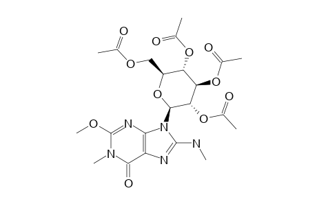 9-[BETA-D-(TETRA-O-ACETYL)-GLUCOPYRANOSYL]-1-METHYL-2-METHOXY-8-(METHYLAMINO)-PURIN-6(1H)-ONE