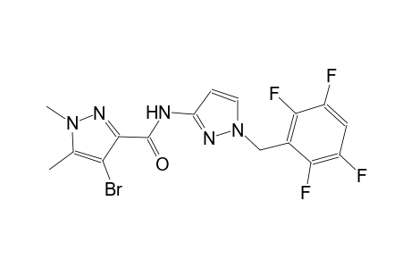 4-bromo-1,5-dimethyl-N-[1-(2,3,5,6-tetrafluorobenzyl)-1H-pyrazol-3-yl]-1H-pyrazole-3-carboxamide