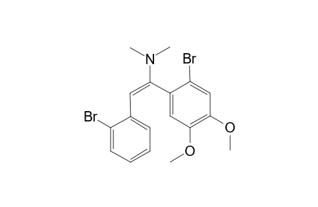(E)-1-(2-Bromo-4,5-dimethoxyphenyl-2-(2-bromophenyl)-N,N-dimethylethenylamine