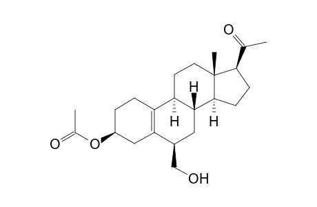 3a-Acetoxy-6s-(hydroxymethyl)-pregna-5(10)-en-20-one