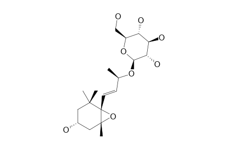 EUODIONOSIDE-C;(3-R,5-R,6-S,7-E,9-S)-MEGASTIGMAN-7-EN-5,6-EPOXY-3,9-DIOL-9-O-BETA-D-GLUCOPYRANOSIDE