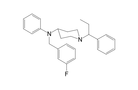 N-(3-Fluorobenzyl)-N-phenyl-1-(1-phenylpropan-1-yl)piperidin-4-amine
