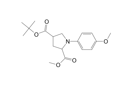 2,4-Pyrrolidinedicarboxylic acid, 1-(4-methoxyphenyl)-, 4-(1,1-dimethylethyl) 2-methyl ester