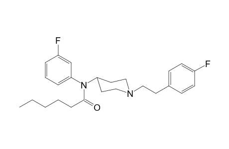 N-(3-Fluorophenyl)-N-(1-[2-(4-fluorophenyl)ethyl]piperidin-4-yl)hexanamide