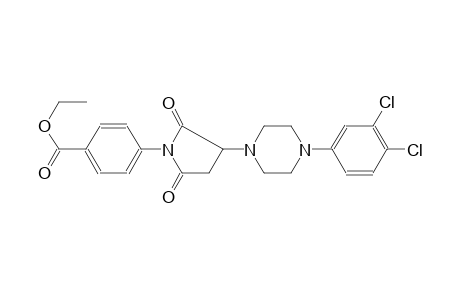 ethyl 4-{3-[4-(3,4-dichlorophenyl)-1-piperazinyl]-2,5-dioxo-1-pyrrolidinyl}benzoate