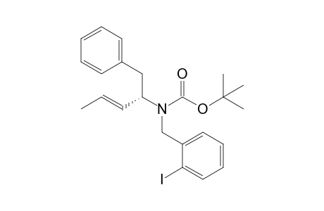 (S)-4-Benzyl-4-[N-(tert-butoxycarbonyl)-N-(2-iodobenzyl)amino]but-2-ene