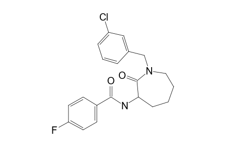 N-[1-(3-Chlorobenzyl)-2-oxoazepan-3-yl]-4-fluorobenzamide