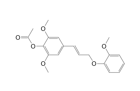 phenol, 2,6-dimethoxy-4-[3-(2-methoxyphenoxy)-1-propenyl]-, acetate, (E)-