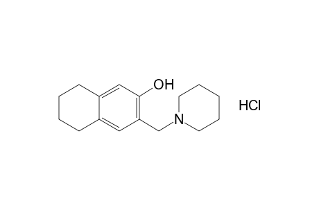 3-(piperidinomethyl)-5,6,7,8-tetrahydro-2-naphthol, hydrochloride