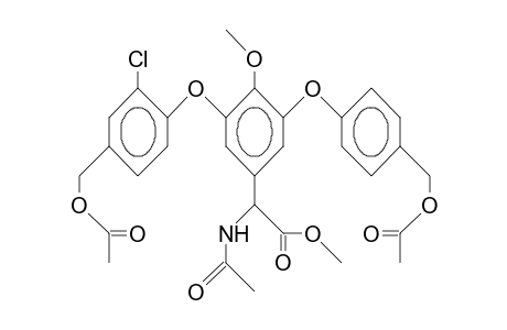 4-(1-Acetylamino-2-methoxy-2-oxo-ethyl)-2,6-diphenoxy-anisole substituted