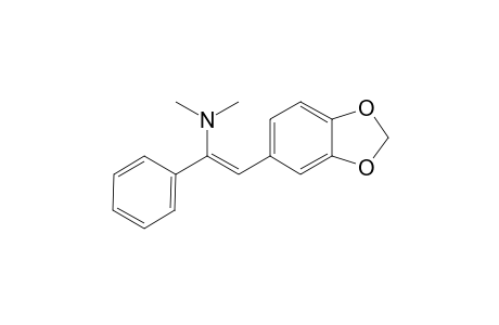1-(N,N-Dimethylamino)-1-phenyl-2-(3,4-methylenedioxyphenyl)ethene