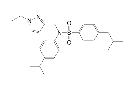 benzenesulfonamide, N-[(1-ethyl-1H-pyrazol-3-yl)methyl]-N-[4-(1-methylethyl)phenyl]-4-(2-methylpropyl)-
