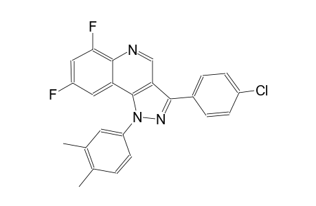 1H-pyrazolo[4,3-c]quinoline, 3-(4-chlorophenyl)-1-(3,4-dimethylphenyl)-6,8-difluoro-