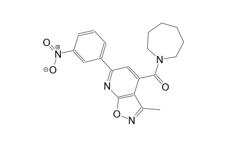 isoxazolo[5,4-b]pyridine, 4-[(hexahydro-1H-azepin-1-yl)carbonyl]-3-methyl-6-(3-nitrophenyl)-