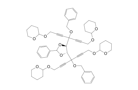 (4R,5R)-4,5-Bis[benzyloxybis(3-(tetrahydropyran-2-yloxy)prop-1-ynyl)methyl]-2-phenyl-1,3-dioxolane