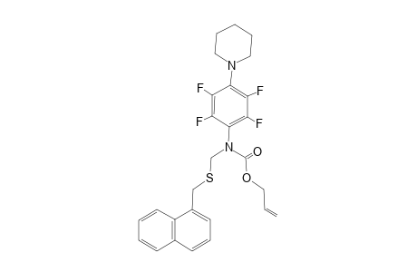 N-[2,3,5,6-Tetrafluoro-4-(N'-piperidino)phenyl]-N-(1-naphthylmethylthio)methylcarbamic acid allyl ester