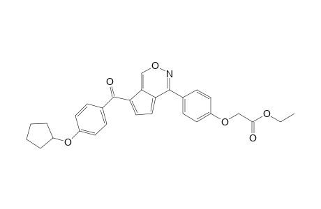 {4-[7-(4-Cyclopentyloxybenzoyl)cyclopenta[d][1,2]oxazin-4-yl]phenoxy}acetic acid ethyl ester