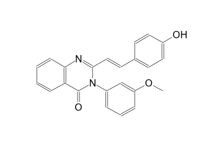 2-[(E)-2-(4-Hydroxyphenyl)ethenyl]-3-(3-methoxyphenyl)-4(3H)-quinazolinone