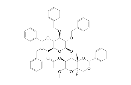 METHYL-2-O-ACETYL-4,6-O-BENZYLIDENE-3-O-(2,3,4,6-TETRA-O-BENZYL-BETA-D-GLUCOPYRANOSYL)-ALPHA-D-ALTROPYRANOSE