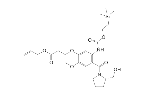 Allyl 3-[4-[(2S)-2-(hydroxymethyl)pyrrolidine-1-carbonyl]-2-methoxy-5-(2-trimethylsilylethoxycarbonylamino)phenoxy]propanoate