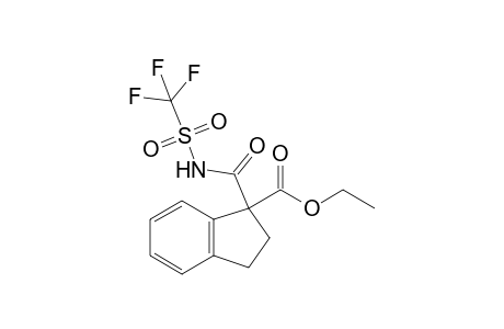 Ethyl 1-({[(trifluoromethyl)sulfonyl]amino}carbonyl)-1-indanecarboxylate