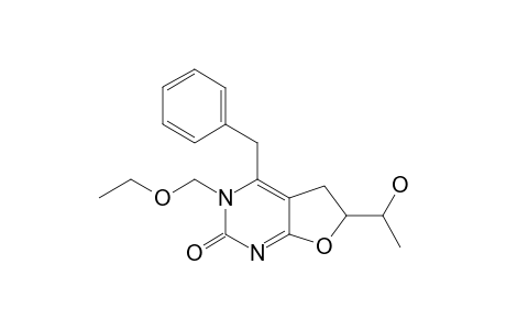 4-BENZYL-3-ETHOXYMETHYL-6-(1-HYDROXYETHYL)-5,6-DIHYDRO-3H-FURO-[2,3-D]-PYRIMIDIN-2-ONE
